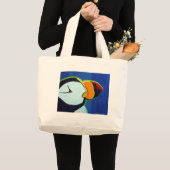 Horned Puffin bag Grote Tote Bag (Voorkant (product))