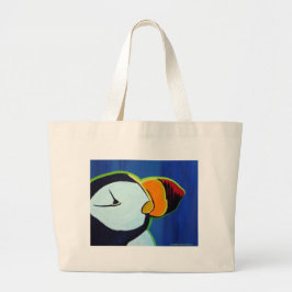 Horned Puffin bag Grote Tote Bag