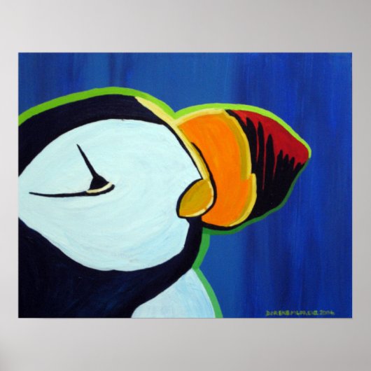 Horned Puffin Poster (Voorkant)