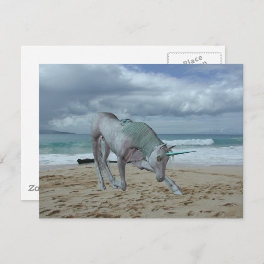 Horned Unicorn Briefkaart (Voorkant / Achterkant)