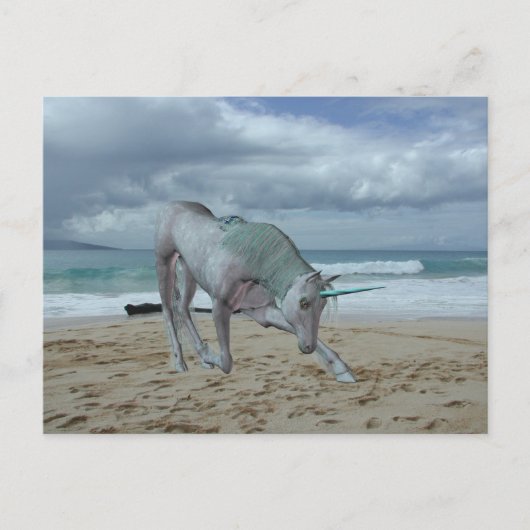 Horned Unicorn Briefkaart (Voorkant)