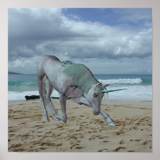 Horned Unicorn Poster (Voorkant)