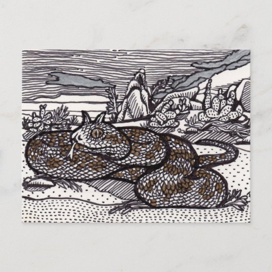 Horned Viper Briefkaart (Voorkant)