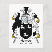 Horner Family Crest Briefkaart (Voorkant)