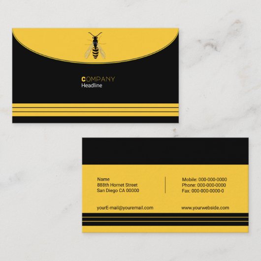 Hornet Visitekaartje (Voorkant / Achterkant)