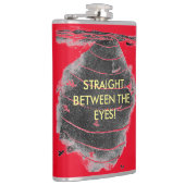 Hornetnest "recht tussen de ogen" heupfles (Rechts)