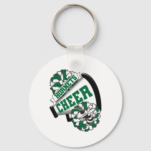 Hornets Cheer Terug naar school Cheerleading Spiri Sleutelhanger (Voorkant)