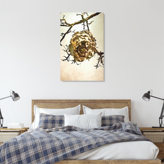 Hornet's nest canvas afdruk (Insitu (Slaapkamer))