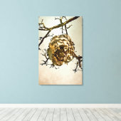 Hornet's nest canvas afdruk (Insitu (Houten vloer))