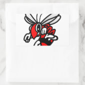 Hornets Rechthoekige Sticker (Tas)