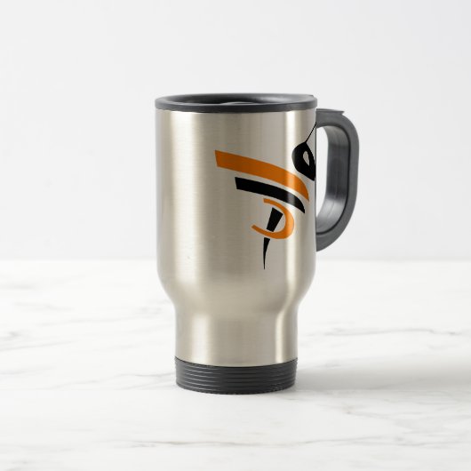 Hornets Stainless Steel Travel Mug Reisbeker (Voorkant rechts)