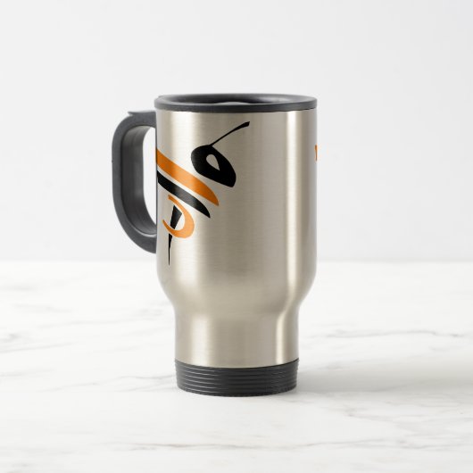 Hornets Stainless Steel Travel Mug Reisbeker (Voorkant links)