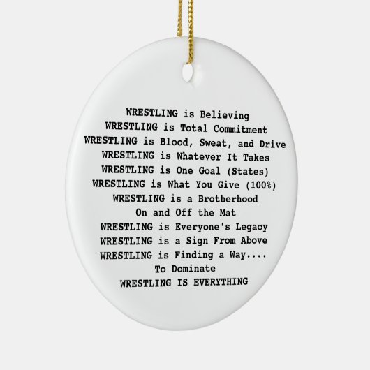 Hornets Wrestling is Alles kerstversiering Keramisch Ornament (Rechts)