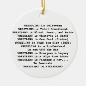 Hornets Wrestling is Alles kerstversiering Keramisch Ornament (Voorkant)