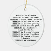 Hornets Wrestling is Alles kerstversiering Keramisch Ornament (Links)
