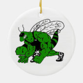Hornets Wrestling is Alles kerstversiering Keramisch Ornament (Achterkant)