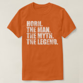 HornHorn Achternaam Horn Achternaam Horn Achternaa T-shirt (Design voorkant)
