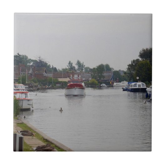 Horning Aan De River Bure Tegeltje (Voorkant)