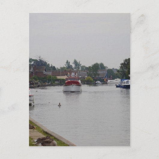 Horning Aan De Rivier Bure Briefkaart (Voorkant)