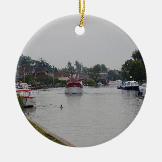 Horning aan de rivier Bure Keramisch Ornament (Voorkant)