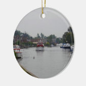 Horning aan de rivier Bure Keramisch Ornament (Links)