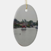 Horning Aan De Rivier Bure Keramisch Ornament (Rechts)