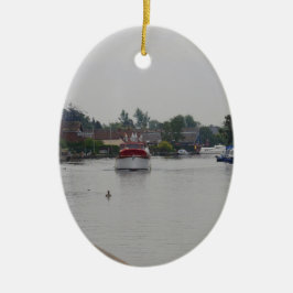 Horning Aan De Rivier Bure Keramisch Ornament