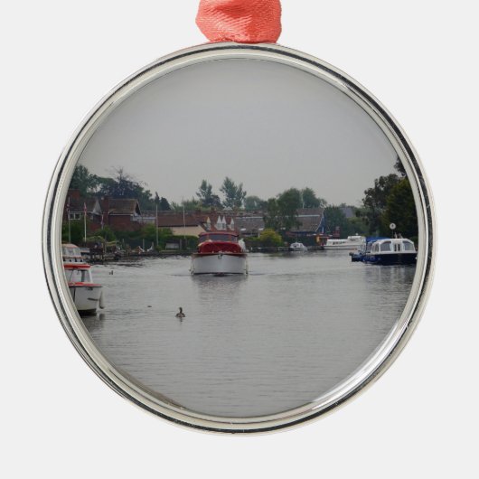 Horning Aan De Rivier Bure Metalen Ornament (Voorkant)