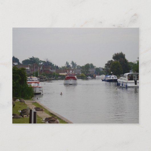 Horning aan de rivier de Bure Briefkaart (Voorkant)