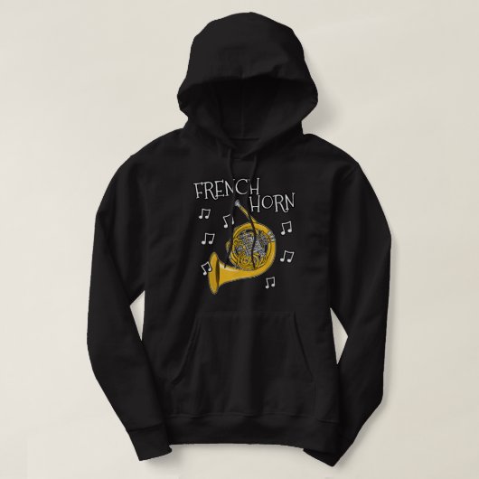 Hornist Brass Musician1 Hoodie (Design voorkant)
