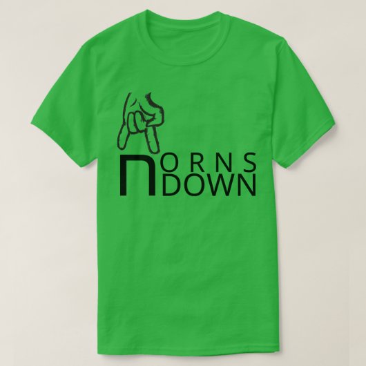 Horns Down 1 T-shirt (Design voorkant)