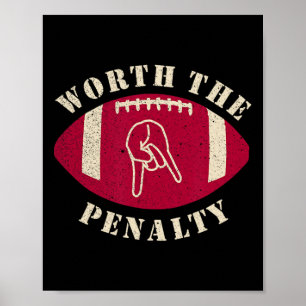 Horns Down Waardig Aan De Straf Oklahoma Texas Red Poster