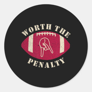 Horns Down Waardig De Straf Oklahoma Texas Red Ri Ronde Sticker