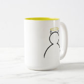 Horns houden mijn halo omhoog mok (Voorkant rechts)