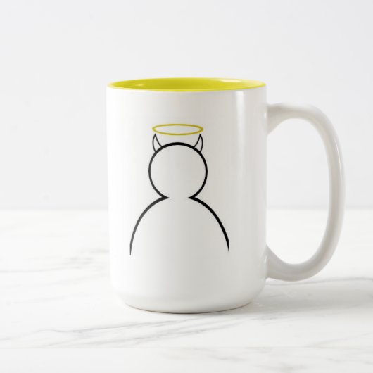 Horns houden mijn halo omhoog mok (Rechts)