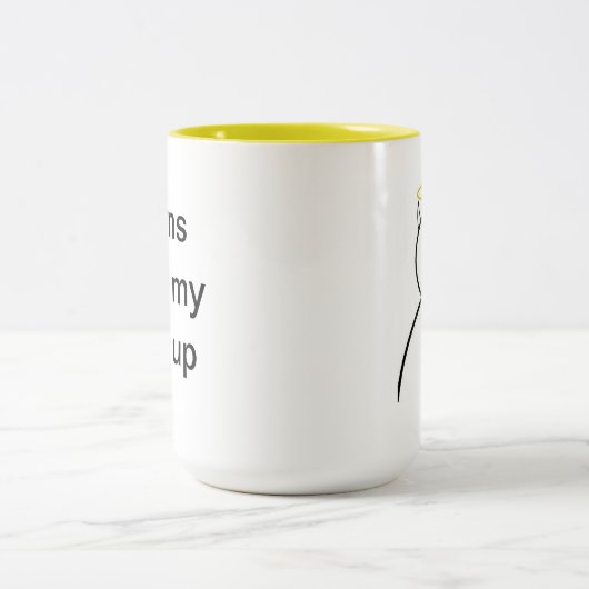 Horns houden mijn halo omhoog mok (Center)