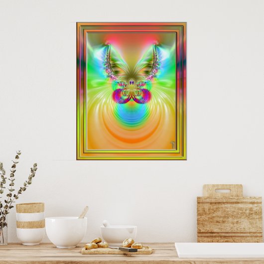 Horns of Hathor Variation 2 Art Print (Keuken)