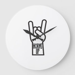 Horns up grote klok
