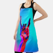 Horns up Heavy Metal Hand Sign Throwing Hard Rock Schort (Insitu)