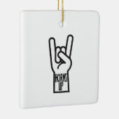 Horns up keramisch ornament (Rechts)