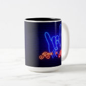 Horns Up Rock 'n Roll Tweekleurige Koffiemok (Voorkant rechts)