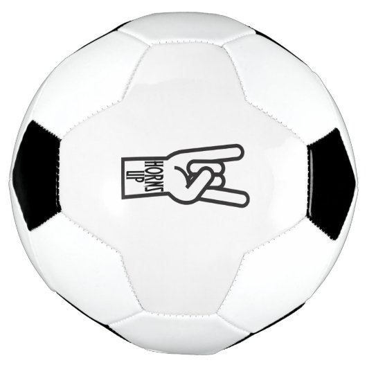 Horns up voetbal (Gedraaid)