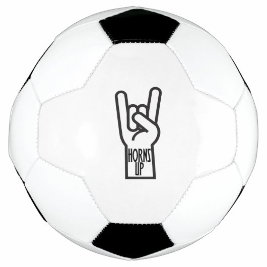 Horns up voetbal (Voorkant)