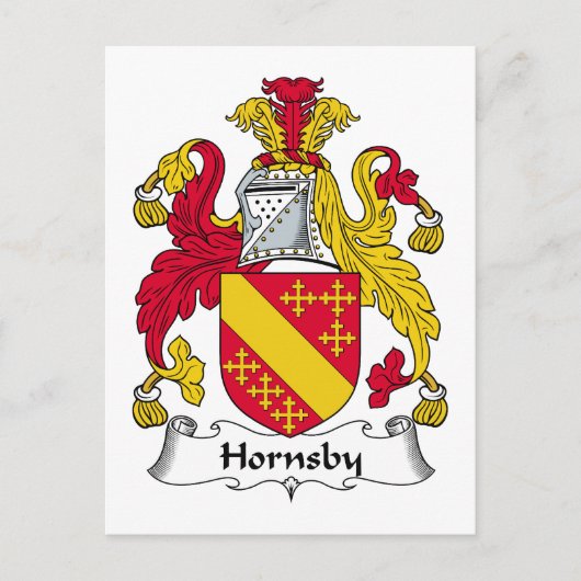 Hornsby Family Crest Briefkaart (Voorkant)