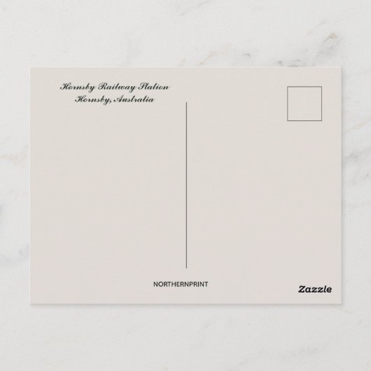Hornsby Railway Station Australië Briefkaart (Achterkant)