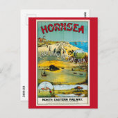 Hornsea, Yorkshire, Engeland, Train Travel Briefkaart (Voorkant / Achterkant)