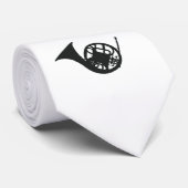 HornTie (wit) Stropdas (Opgerold)