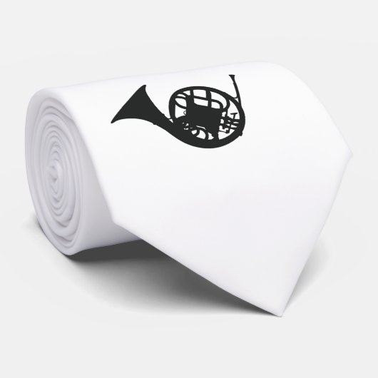 HornTie (wit) Stropdas (Opgerold)