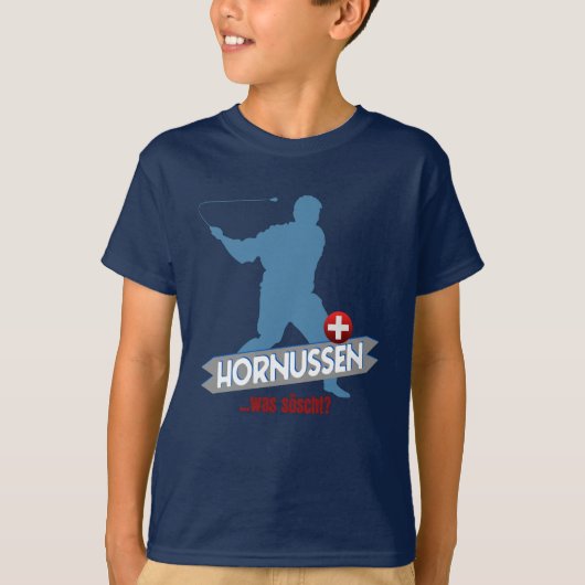 Hornussen Zwitserland T-shirt (Voorkant)