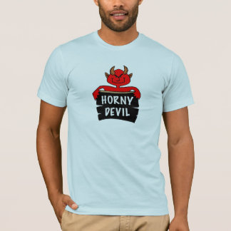 Horny Devil T-shirt met daarop gemonteerd